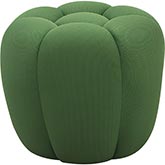 Fantasy Ottoman in Tufted Green Fabric